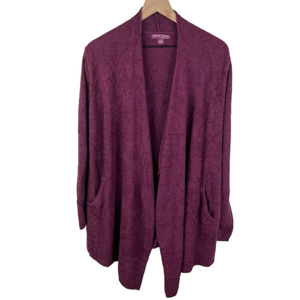 Barefoot Dreams Purple Cardigan Sweater